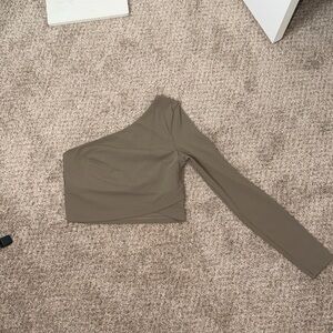 186. Lululemon Align Asymmetrical Long-Sleeve Shirt in Nomad